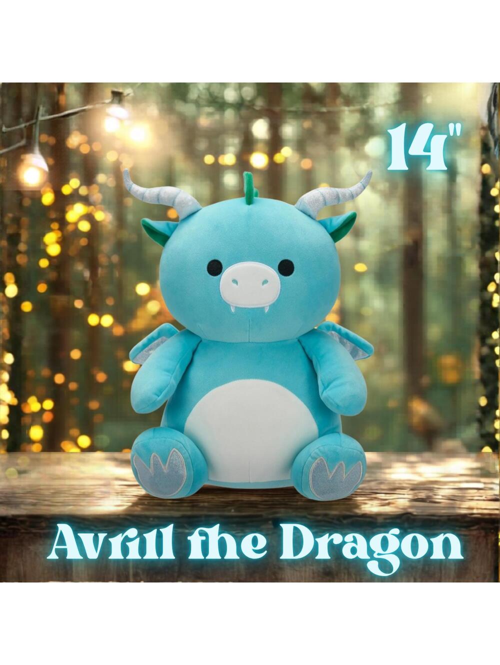 NWT Avrill the Dragon Squeezemallows Squishmallows
